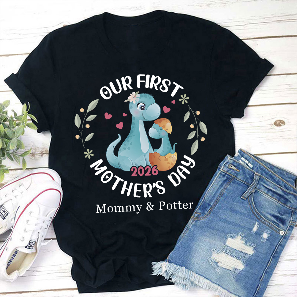 Personalized First Mother's Day Mommy and Baby Outfit | CWFamily144