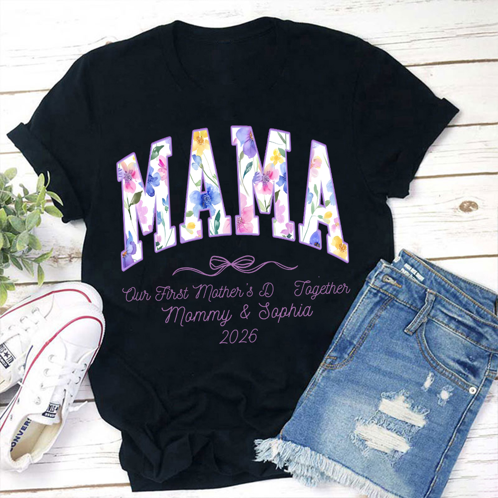 Personalized First Mother's Day Mommy and Baby Outfit | CWFamily145