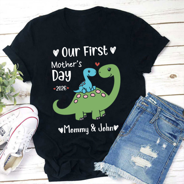Personalized First Mother's Day Mommy and Baby Outfit | CWFamily146