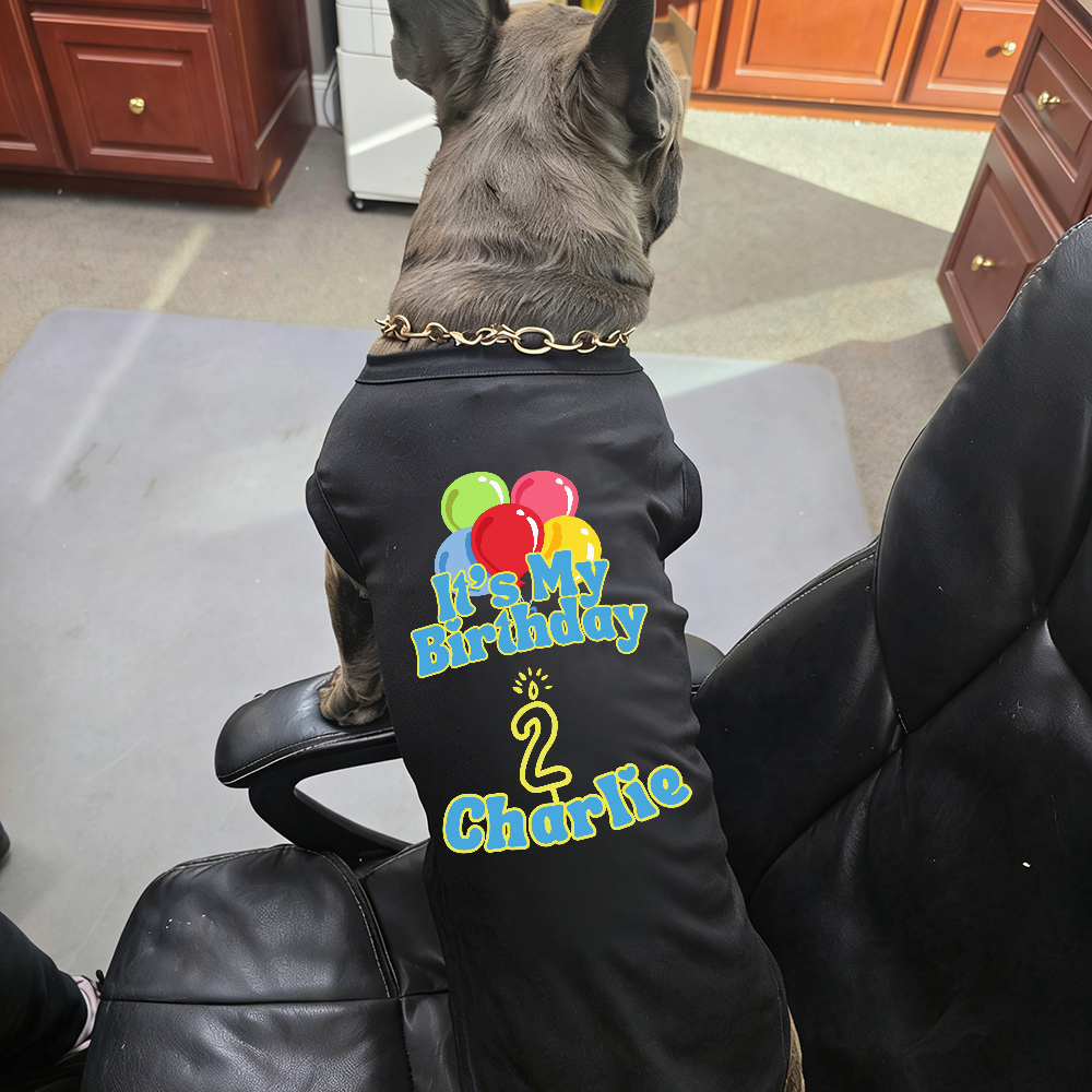 Personalized It’s My Birthday Pet Shirt | BKPet449