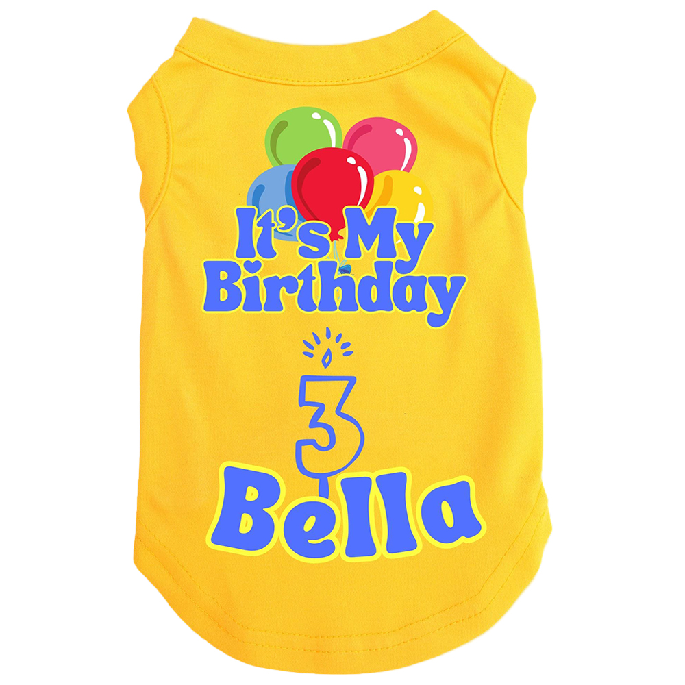 Personalized It’s My Birthday Pet Shirt | BKPet449