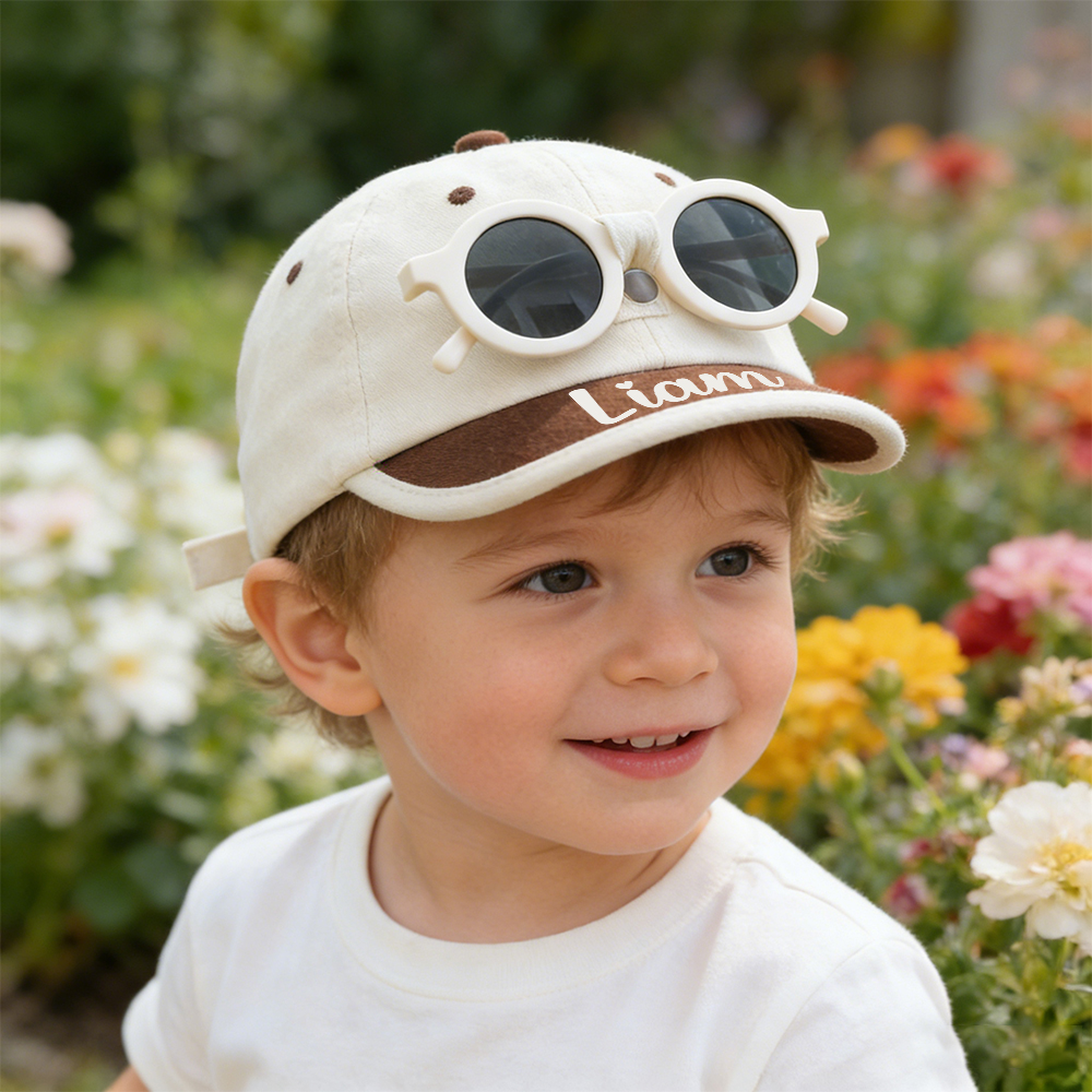 Personalized 2 in 1 Summer Baseball Hat with Sunglasses | CWBeach231