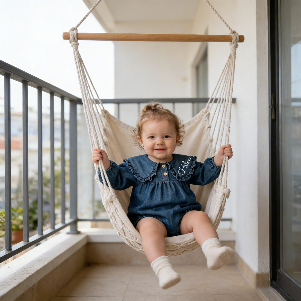 Personalized Baby Girl Vintage Peter Pan Collar Outfit | CWBaby475