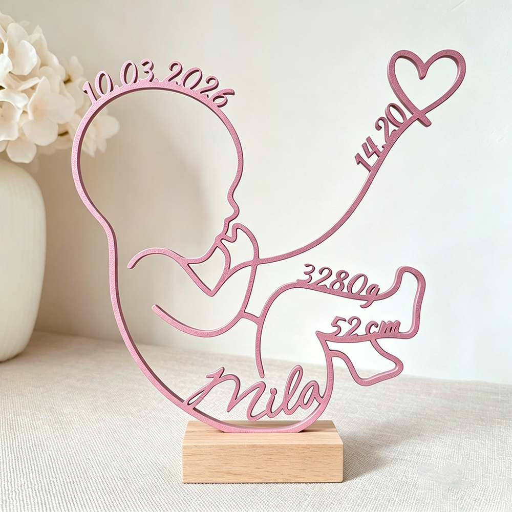 Personalized 3D Baby Birth Stand Decor for Unique & Love | CWGift59