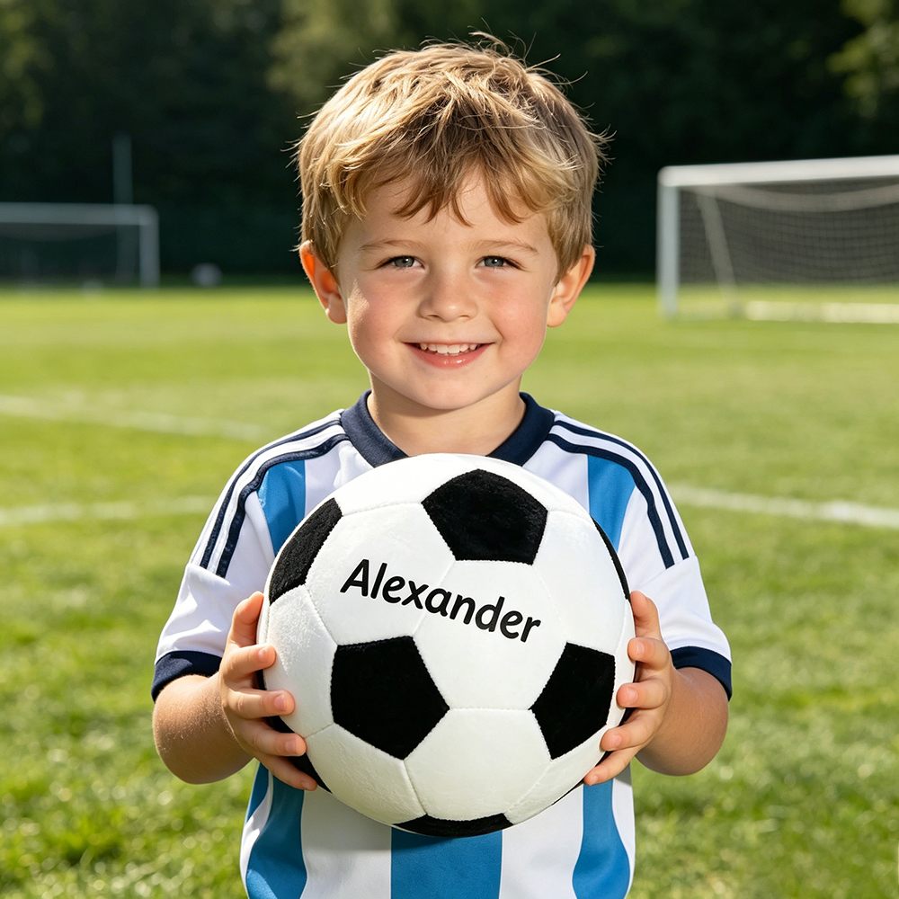 Personalized Kid's Lovely Soft Plush Soccer Ball | CWToy189