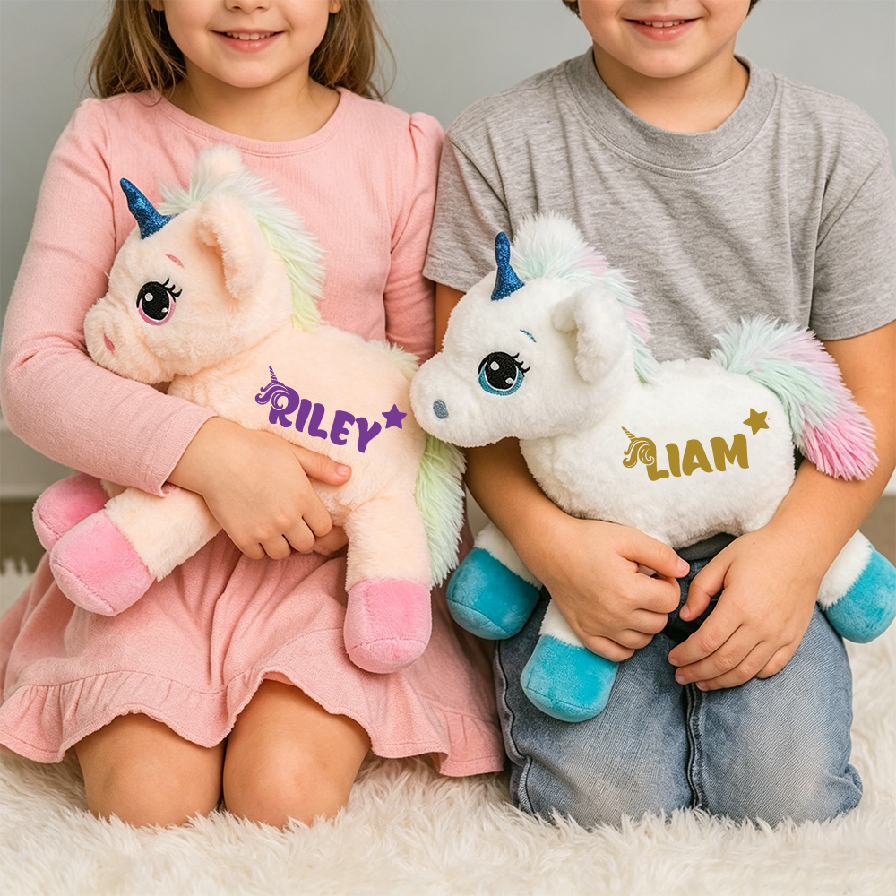 Personalized Kid's Lovely Soft Plush Unicorn Toy | CWToy188