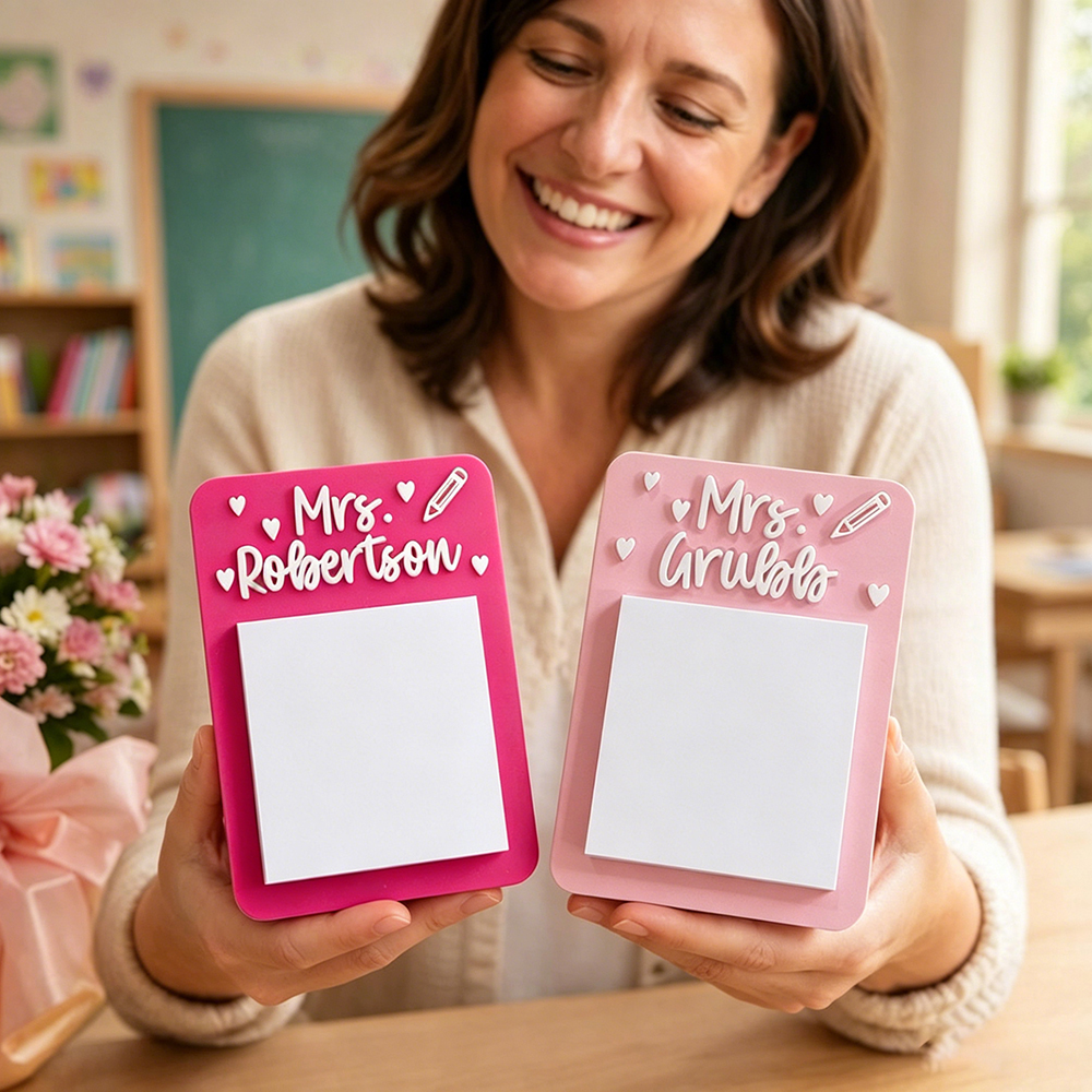 Personalized Teacher Note Holder | CWGift62