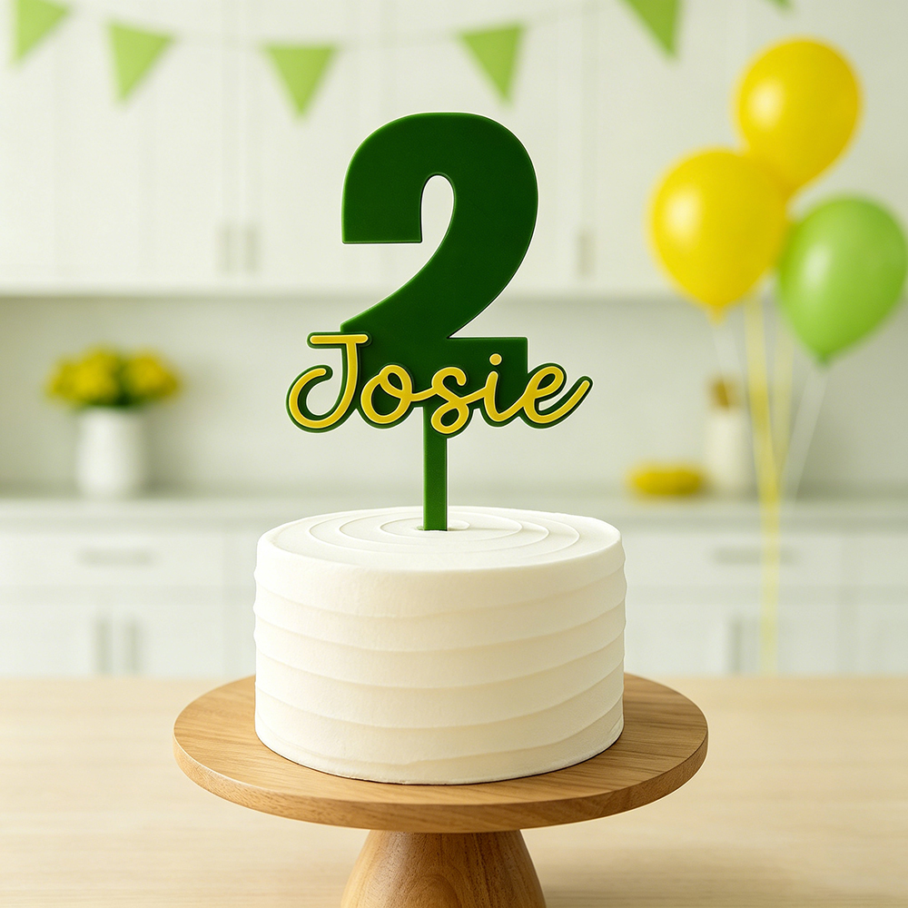Personalized Name & Age Birthday Cake Topper | CWGift63