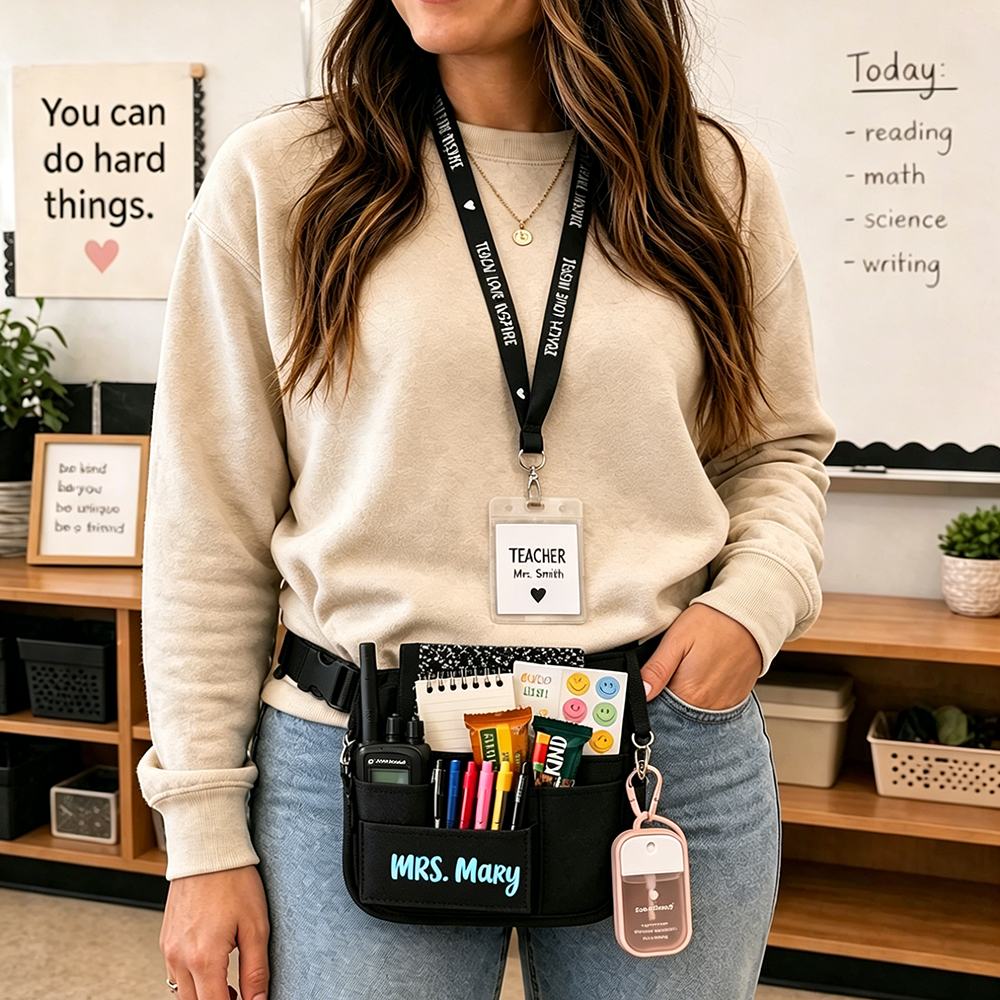 Personalized Teacher Storage Waist Bag | CWTeach13