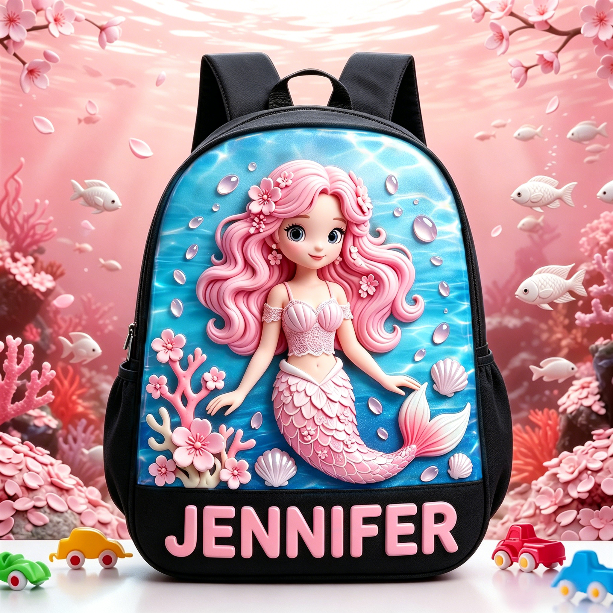 Personalized Princess Glitter Backpack Set | CWPack368