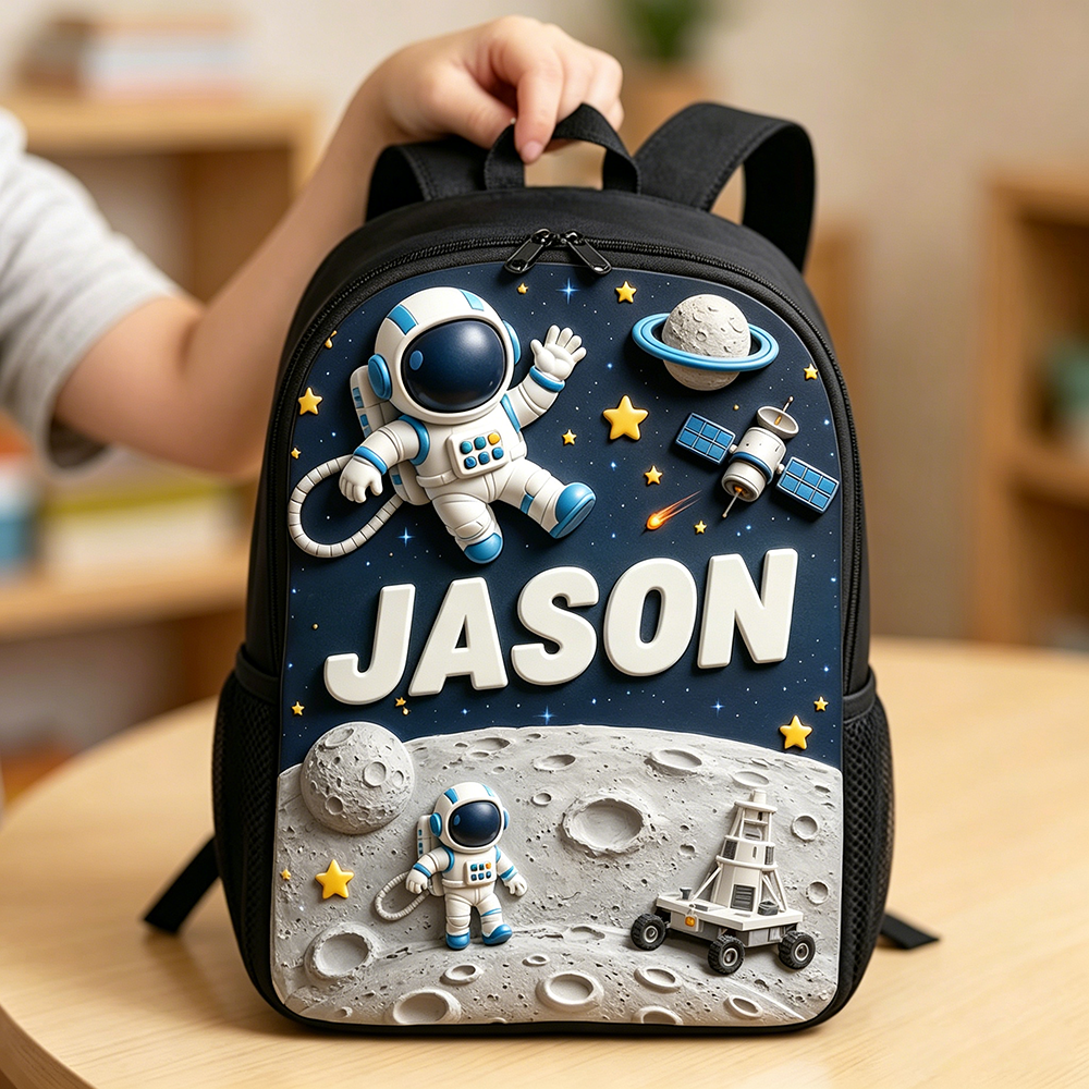 Personalized Kid Space Astronaut Backpack Set | CWPack382