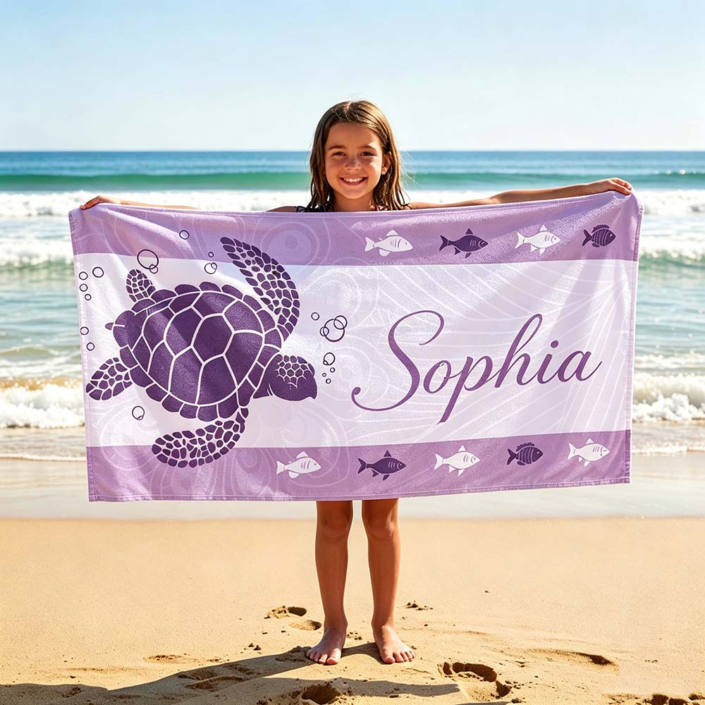 Personalized Lovely Kid Towel for Summer & Beach | CWTowel199