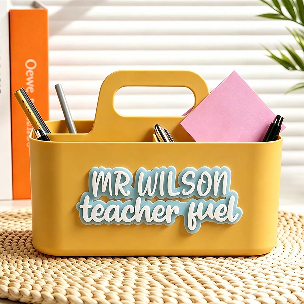 Personalized 3D Printed Teacher Desk Organiser | CWTeach15