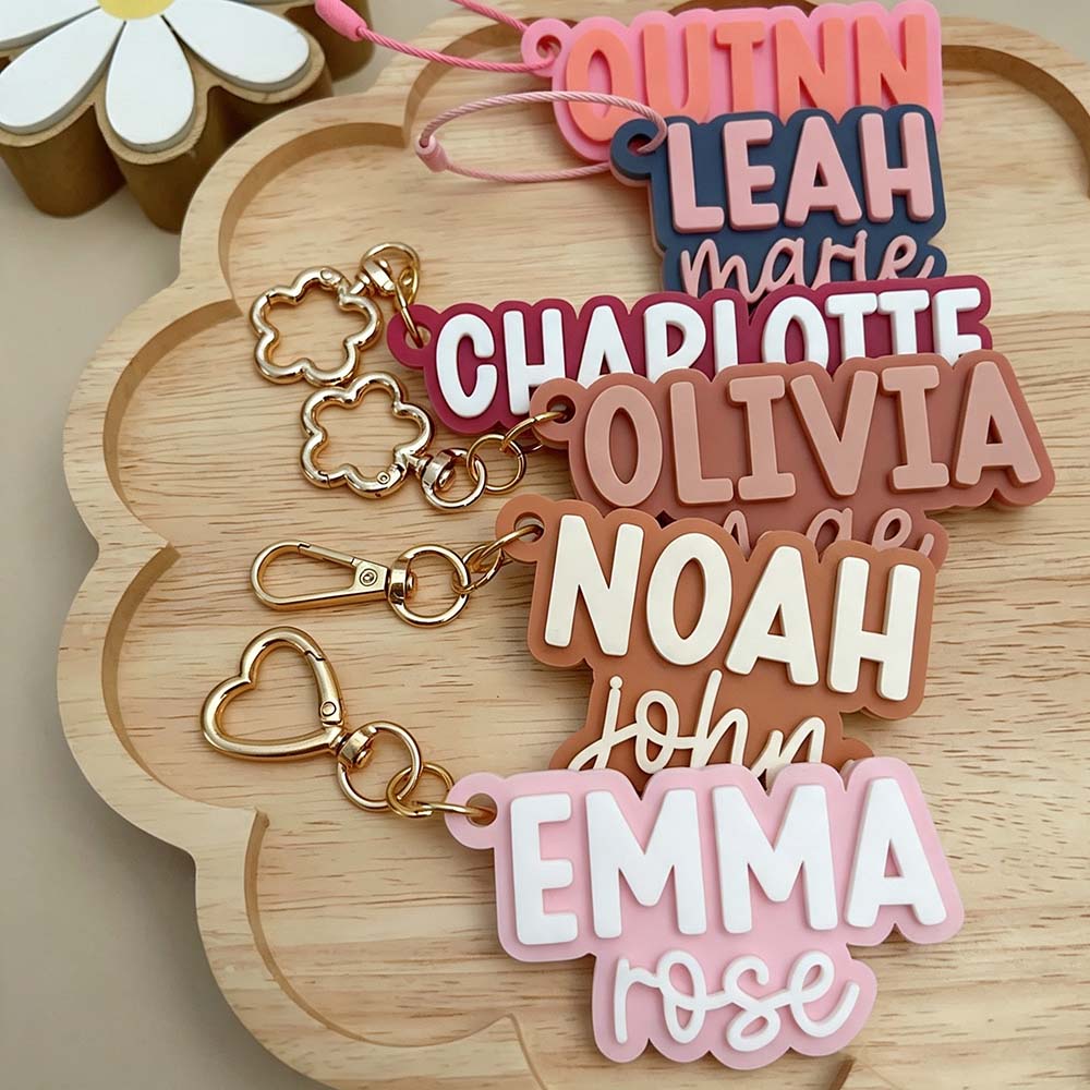 Personalized 3D Printed Backpack Name Tag | CWGift89