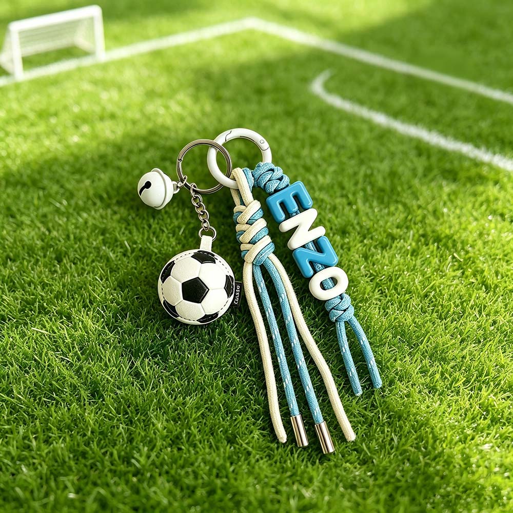 Personalized Sports Name Beaded Keychain | CWGift95