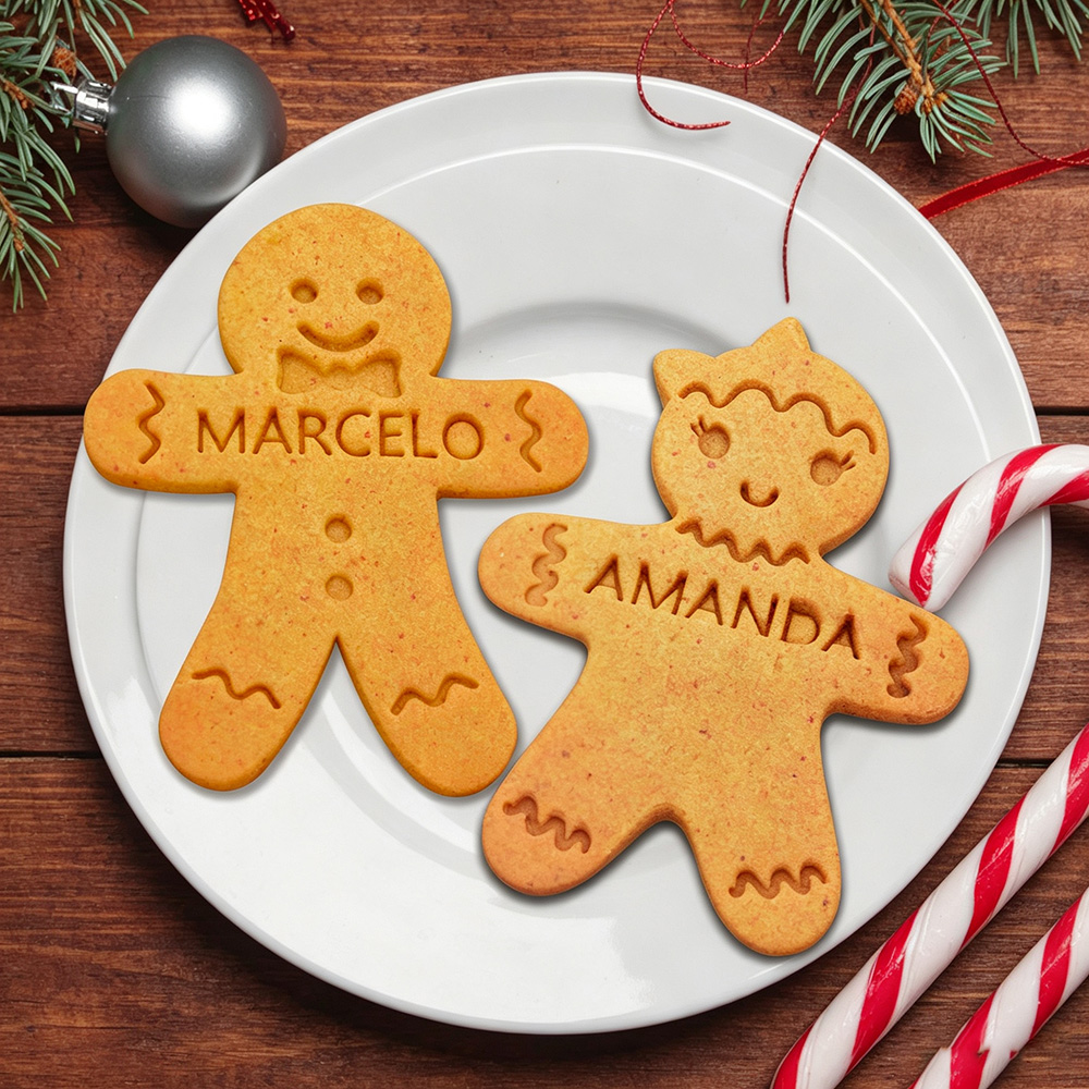 Personalized Christmas Gingerbread Cookie Cutter With Name | MCGift371