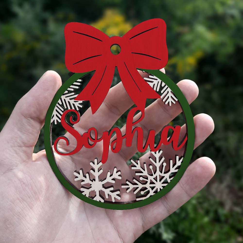 Personalized Wooden Christmas Ornaments | MCGift373