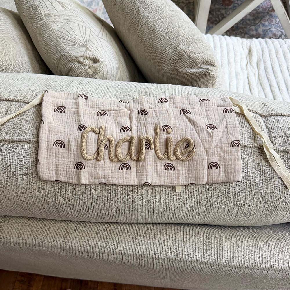 Personalized Hand Embroidered Baby Car Backseat Organizer | CWBaby520