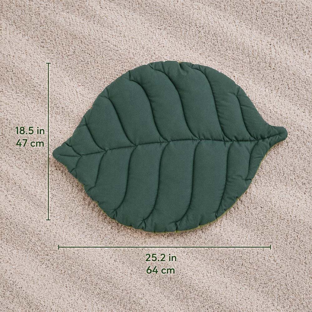 Personalized Embroidered Reversible Leaf Pet Mat | BKPet571