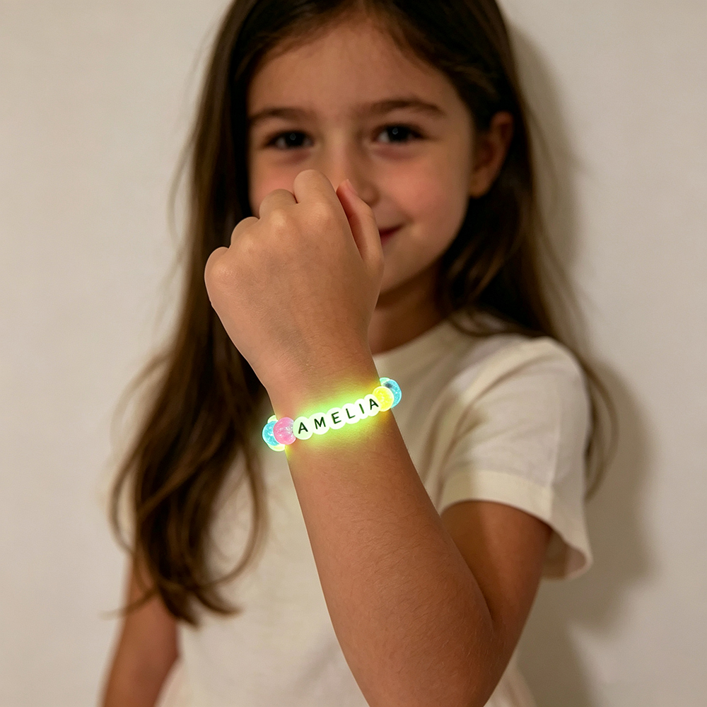 Personalized Kids Glow in the Dark Bracelet | CWGift101