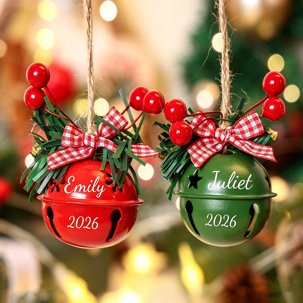 Personalized Jingle Bell Christmas Tree Ornament | MCGift193