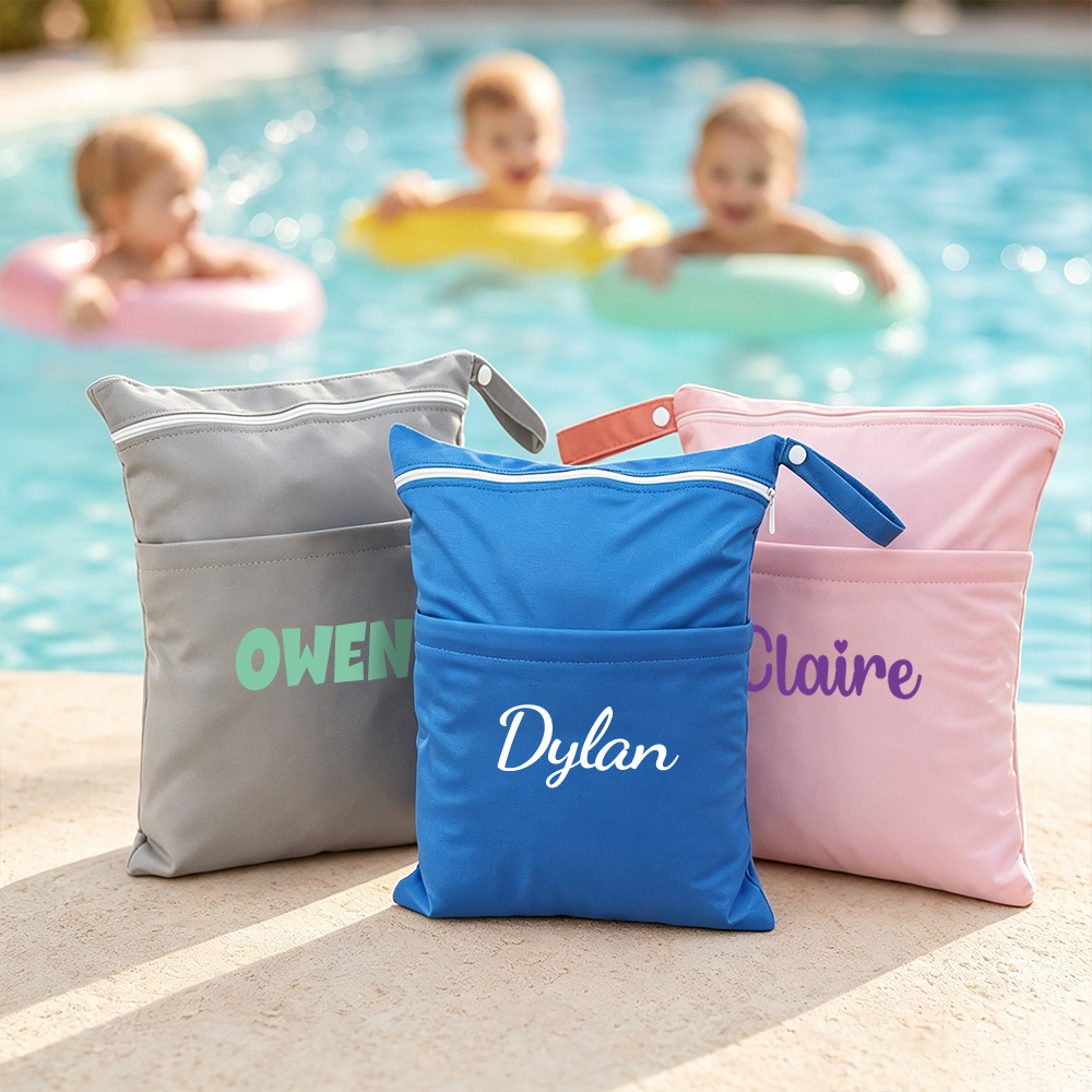 Personalized Waterproof Daycare Pouch For Kids Spare Clothes | CWBaby537