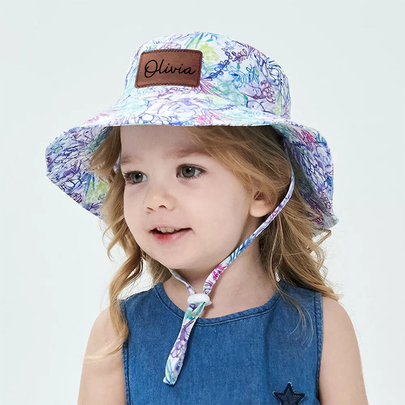 Personalized Leather Patch Bucket Hat for Comfort & Unique | CWBeach127