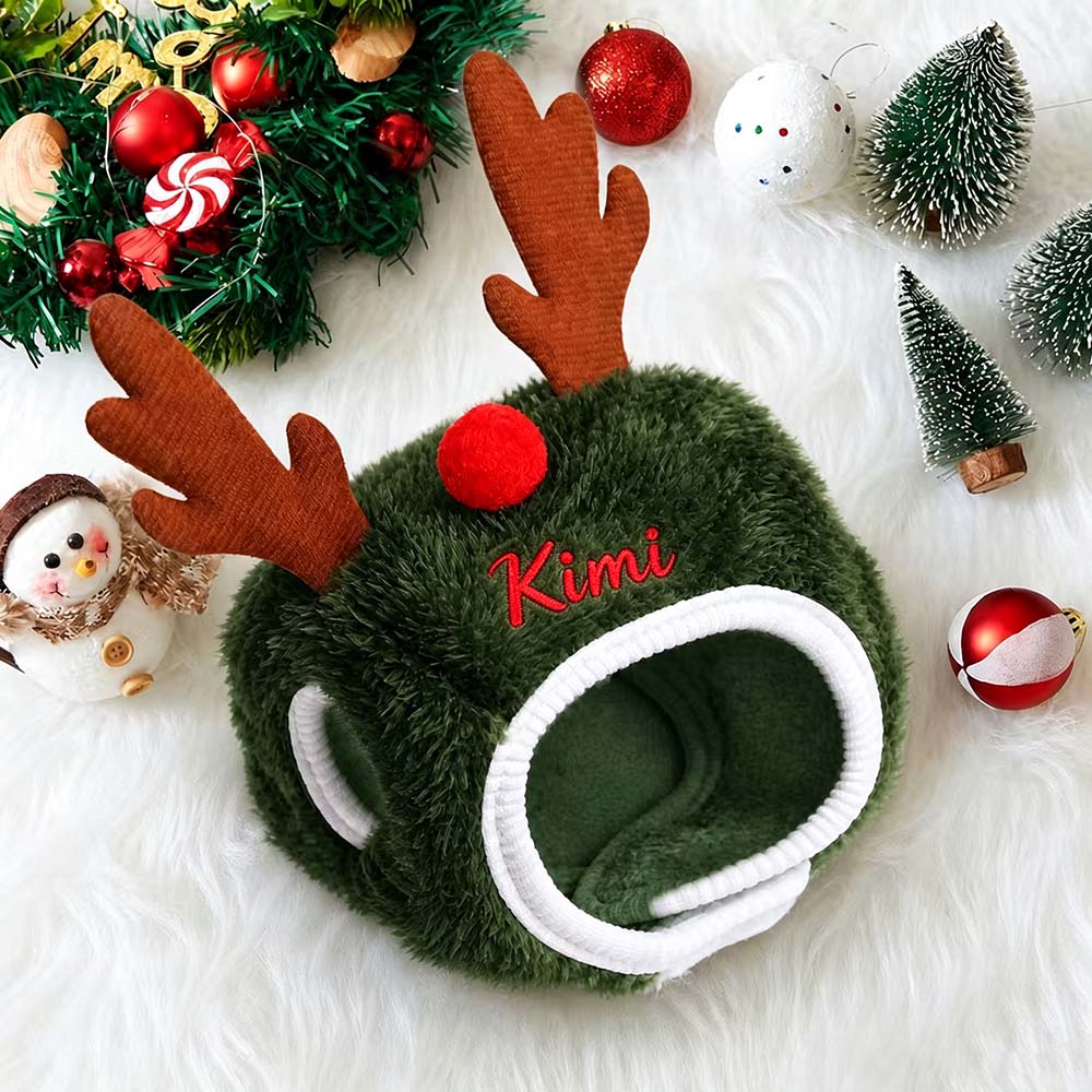 Personalized Embroidered Christmas Pets Hat | MCGift410