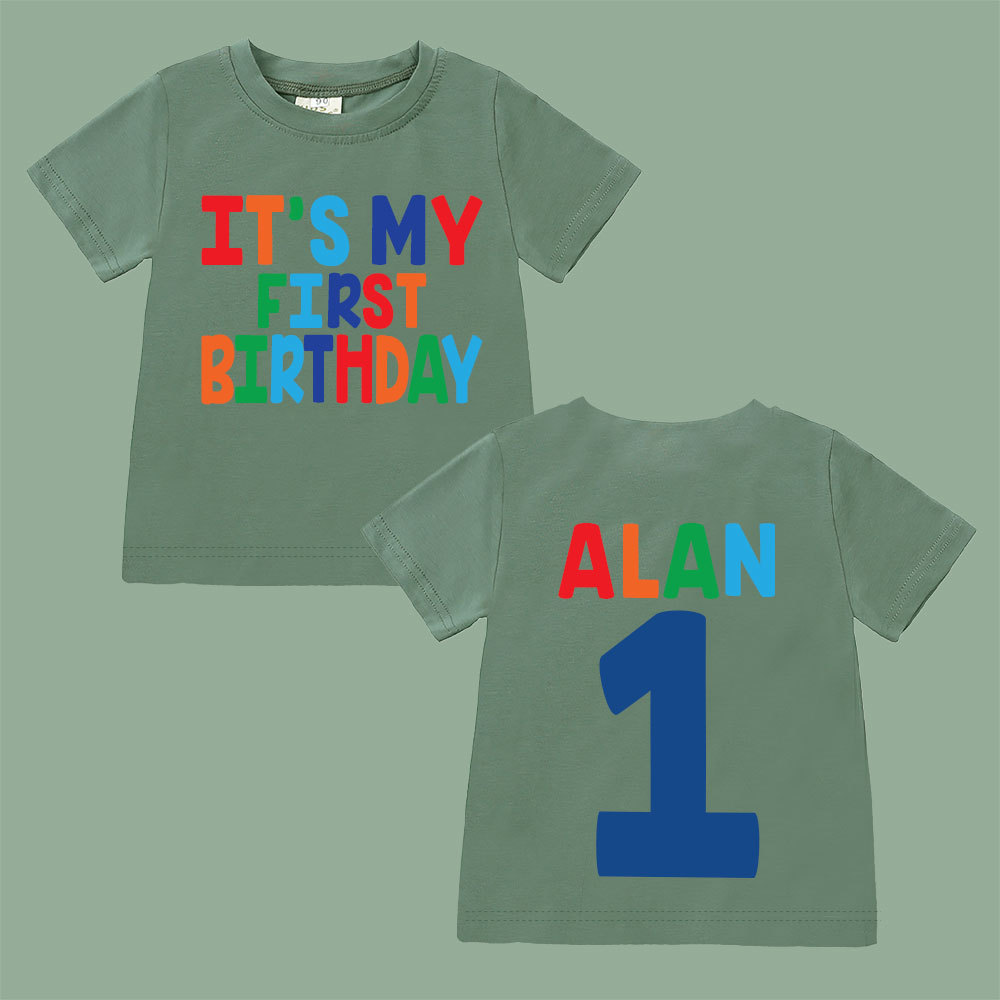 Personalized My First Birthday T-Shirt | inBirth24