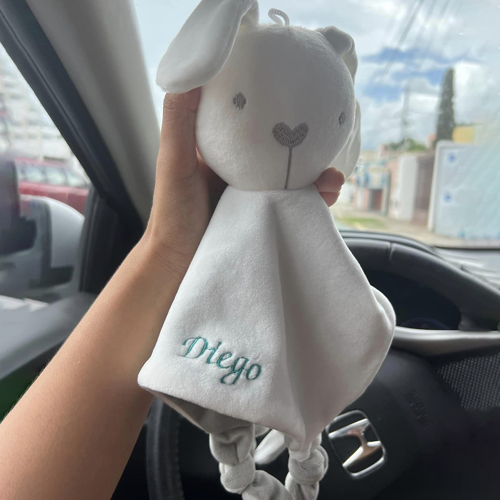 Personalized Baby Embroidery Comforter Sleep Toy | CWToy62