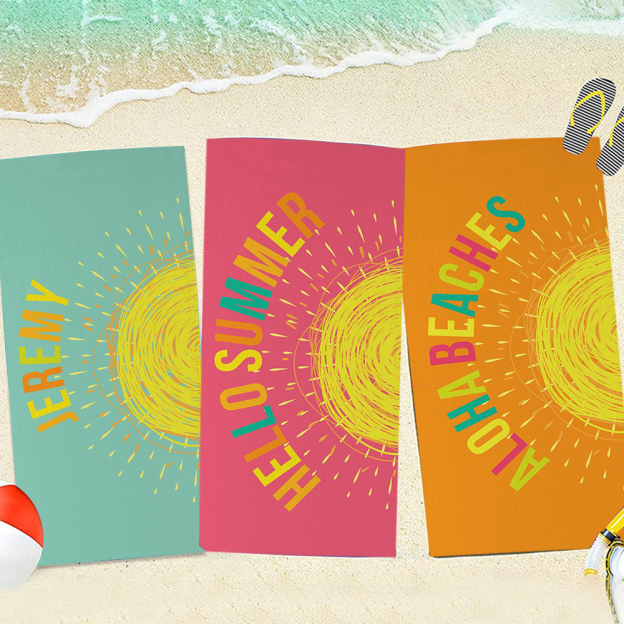 Personalized Lovely Kid Towel for Summer & Beach | CWTowel128