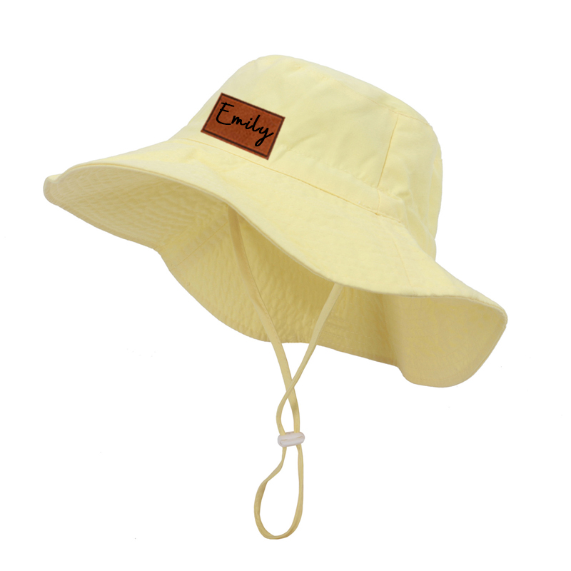 Personalized Leather Patch Bucket Hat for Comfort & Unique | KKBeach43