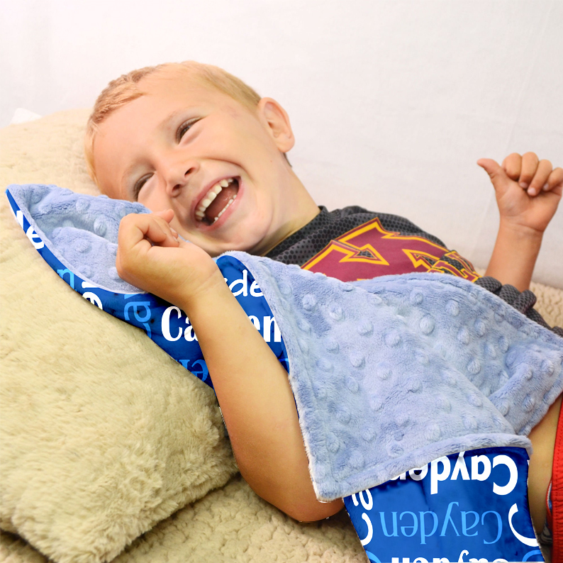 Personalized Double Layers Minkey Dimple Dot Warm Blanket | CWMinky01