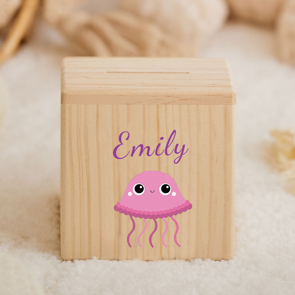 Personalized Kid Cute Animal Wooden Money Boxes