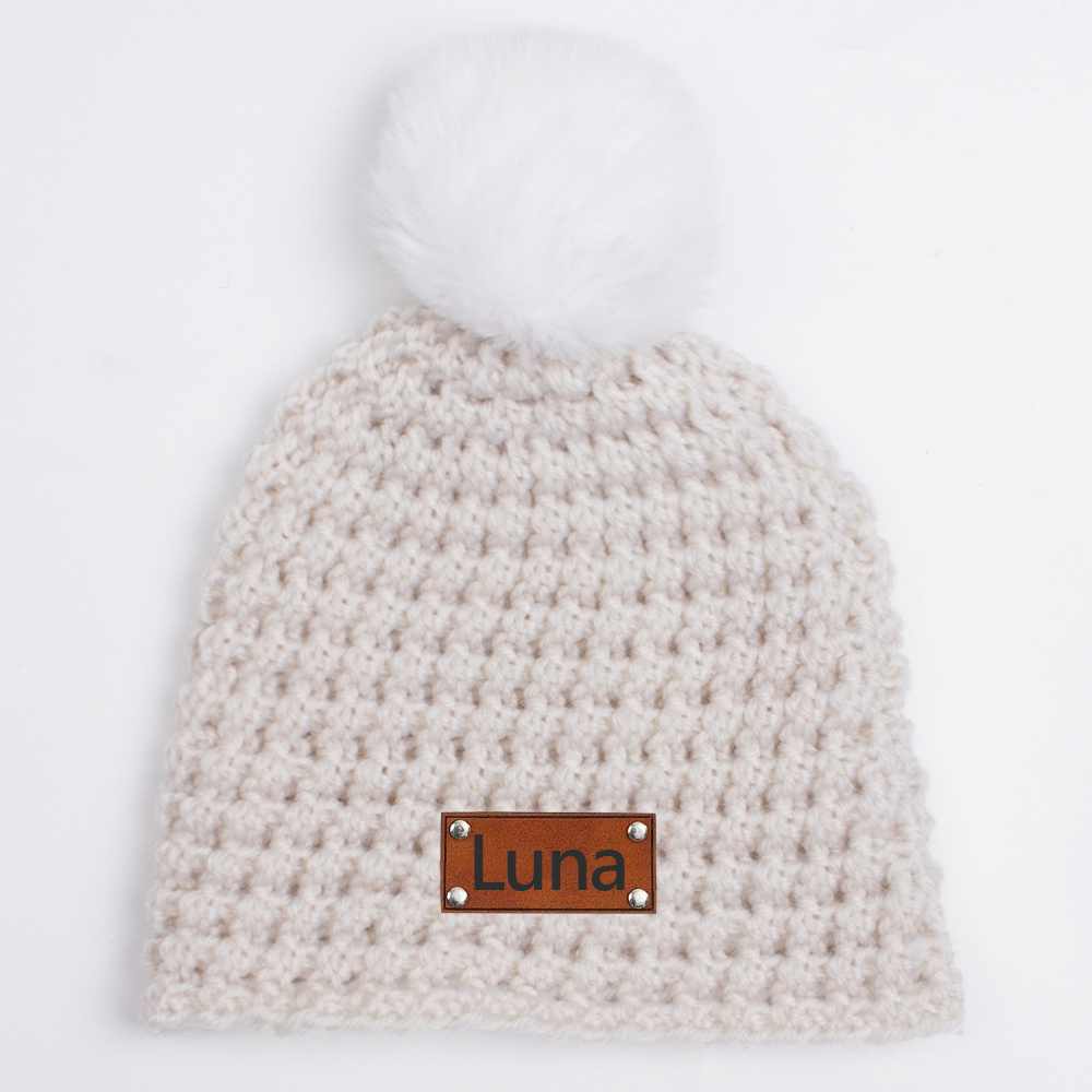 Personalized Embroidery Kid Colorful Pom Pom Hat | HSKid49