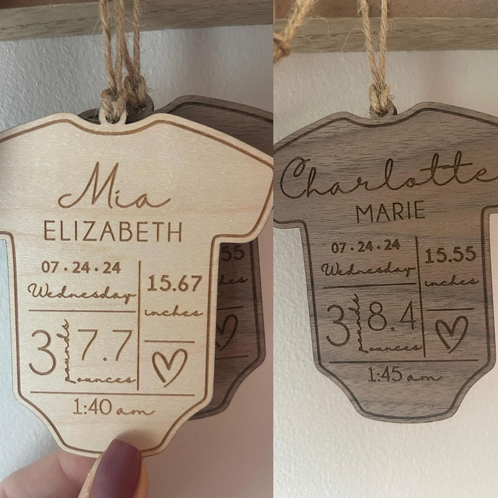 Personalized Baby's First Christmas Wood Ornament | MCGift85