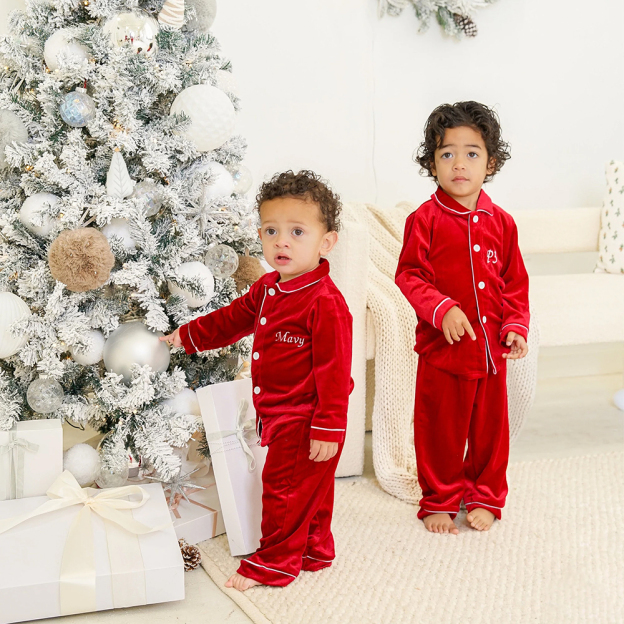 Personalized Embroidered Kids Christmas Outfit | inSet20