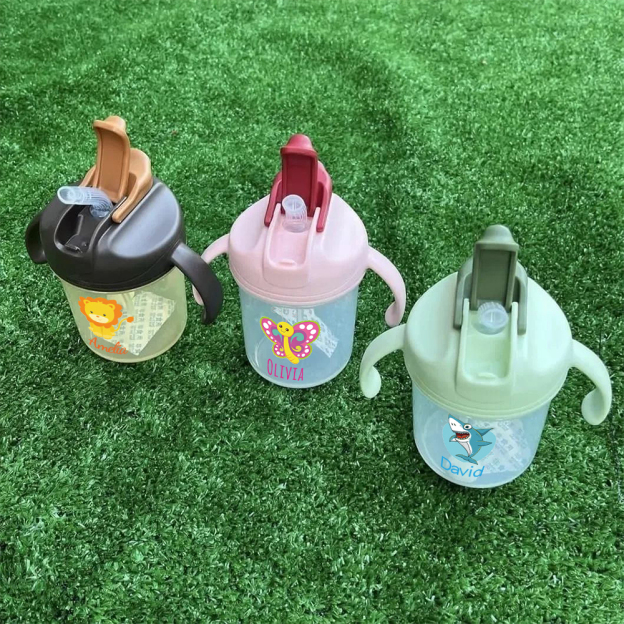 Personalized BPA Free 10oz Mini Portable Water Bottle With Straw | YouBottle70