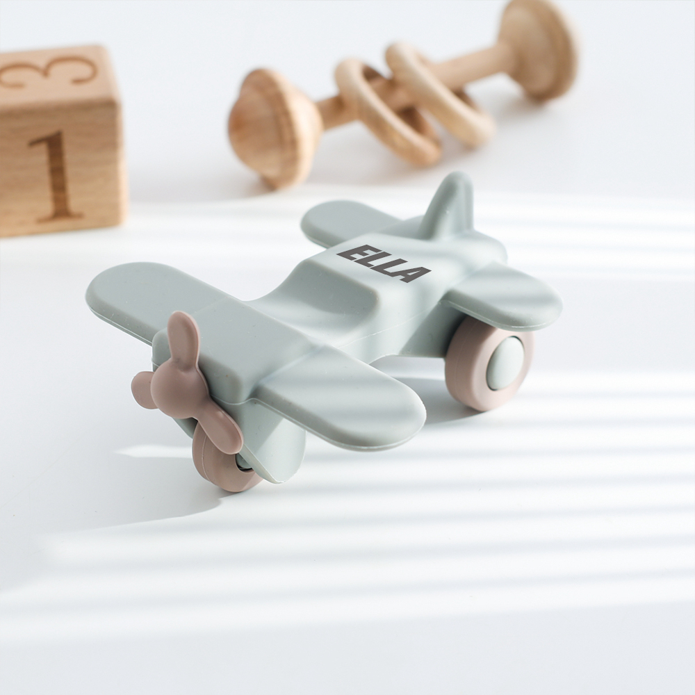 Personalized Kid Silicone Plane and Car Toy | CWToy99