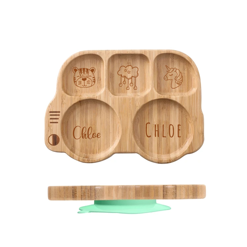 Personalised Baby Bamboo Plate Set | CWBaby19