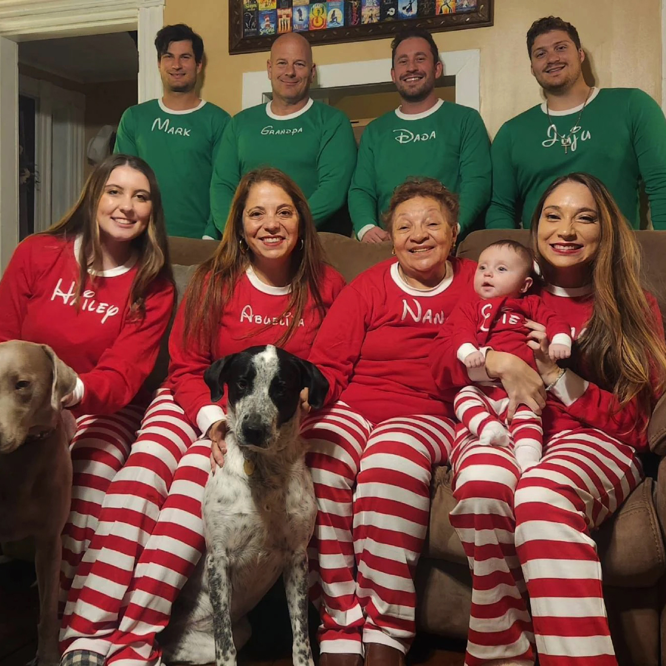 Personalized Family Christmas Pajamas Set | inSet17