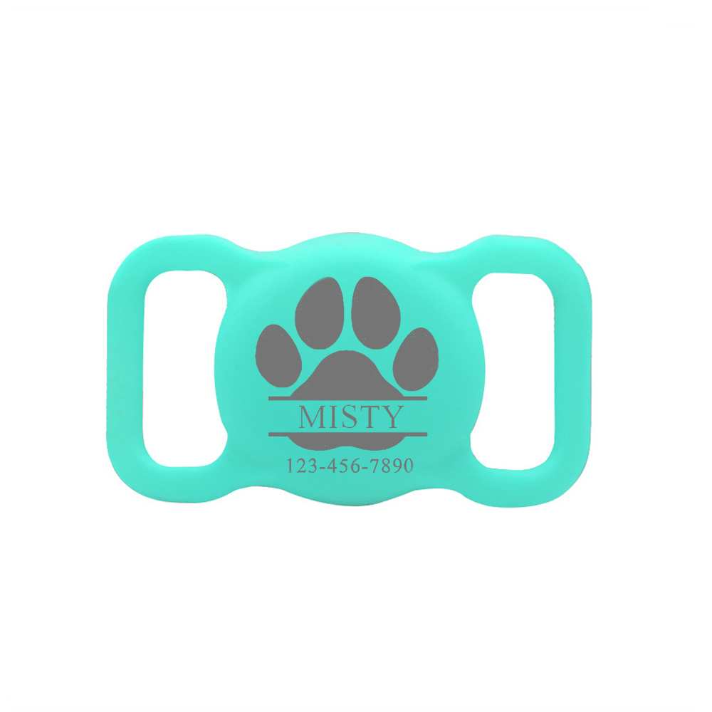 Personalized Pet Apple Air Tag Holder for Dog Collar | BKPet139