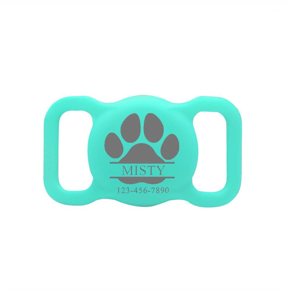 Personalized Pet Apple Air Tag Holder for Dog Collar | BKPet139