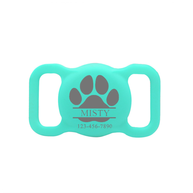 Personalized Pet Apple Air Tag Holder for Dog Collar | BKPet139