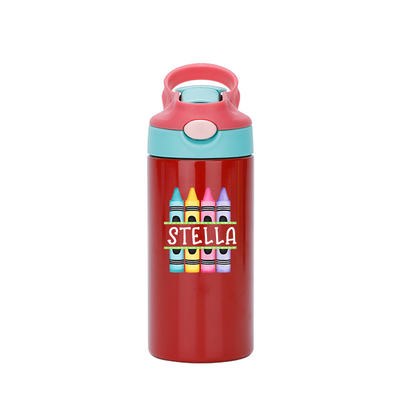 Personalised BPA Free 12oz Kid Water Bottles | YouBottle76