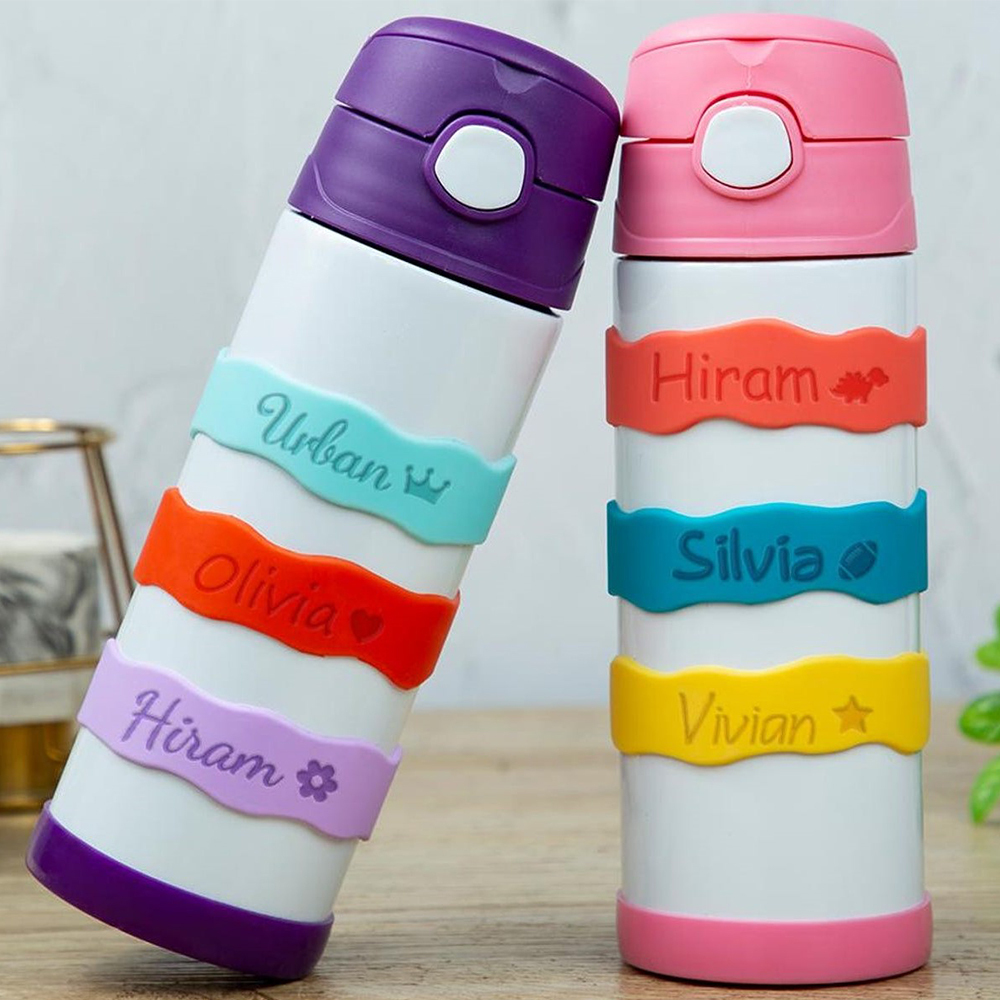 Personalised Kid Silicone Water Bottle Labels | CWBaby158