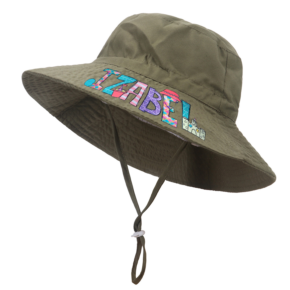Personalized Lovely Summer Sun Protection Bucket Hat | CWBeach159