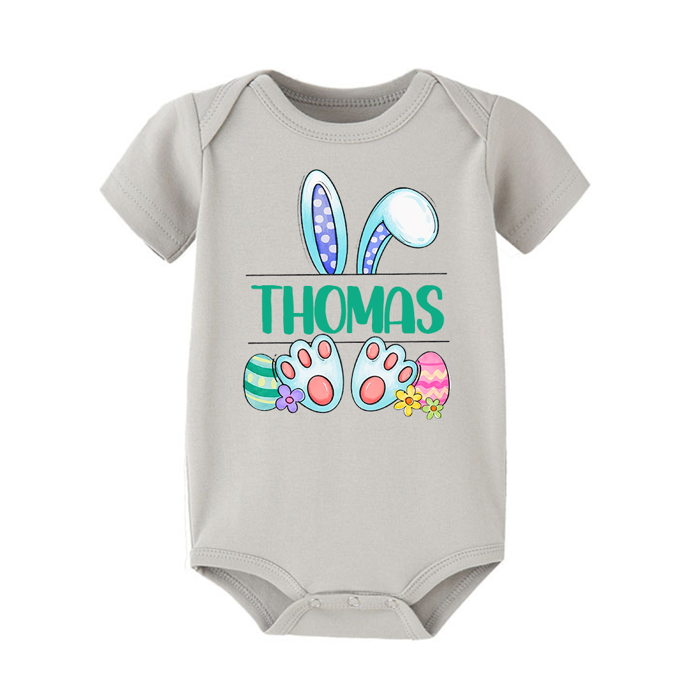 Personalized Baby Cute Easter Bunny Romper | CWEaster44