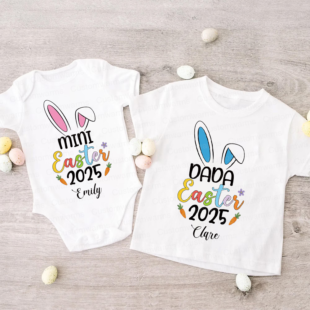 Personalized Family Happy Easter Matching Shirt | CWEaster57