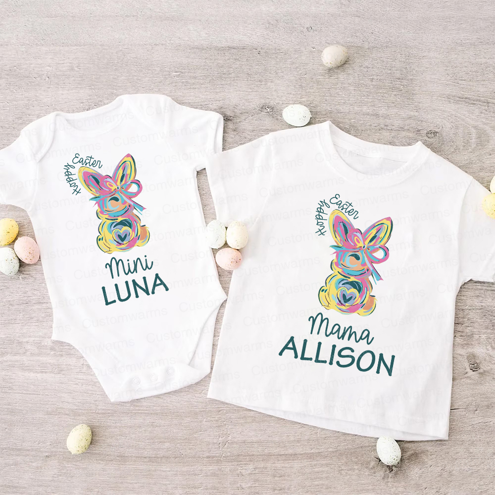 Personalized Family Happy Easter Matching Shirt | CWEaster58